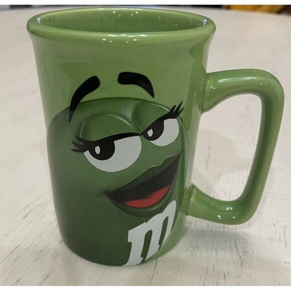 M&M's Green Man Mug Mars Licensed MM 3D Coffee Cup Mug Collectible - Picture 1 of 3